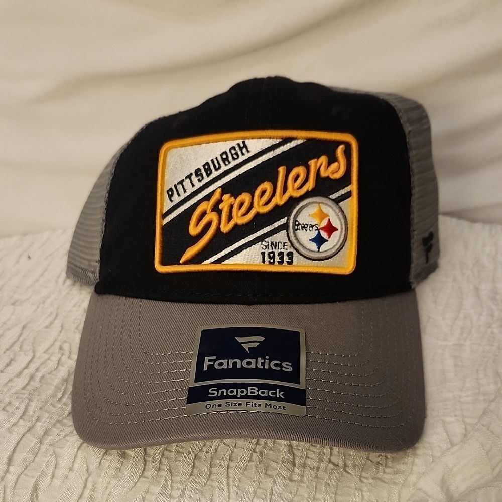 Fanatics Pittsburgh Steelers Trucker Snapback Hat - NEW
